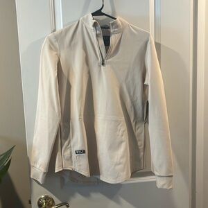 BYLT Cream Half-Zip Performance Pullover
